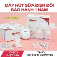 Máy Hút Sữa Điện Đôi ICHIKO Nhật Bản (Kích sữa,massage,hút sữa,thông tia)