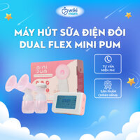 Máy hút sữa điện đôi Mini Pum Dual Flex Kèm Sẵn Phễu Silicon Và Bình Sữa, Động Cơ Độc Lập,Bảo hành