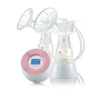 Máy hút sữa điện đôi Minuet màn hình LCD có pin sạc kèm adapter Hàn Quốc UNIMOM UM872019