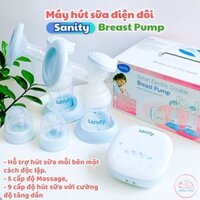 Máy hút sữa điện đôi Sanity Smart Electric Double Breast Pump lực hút mạnh với 9 cấp độ hút và 5 cấp độ massage