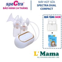 Máy Hút Sữa Điện Đôi Spectra Dual Compact Có Pin Tích Điện Tặng Cup Hút Sữa Rảnh Tay Và Máy Hâm Sữa Fatz Baby