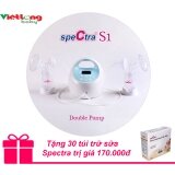 Máy hút sữa đôi Spectra S1 plus + Tặng 30 túi trữ sữa Spectra trị giá 170.000đ