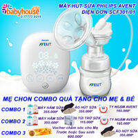 Máy hút sữa Philips Avent SCF301/01 Điện đơn Snow - Hoa Tuyết mẫu mới