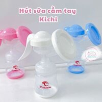 Máy hút sữa thủ công Kichi bình vắt sữa bằng tay cho mẹ chất liệu nhựa PP và Silicon cao cấp