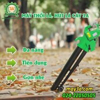 Máy hút và thổi lá cây 3A - Máy hút bụi cầm tay chạy điện không dây - Hút rác và băm nhỏ lá cây