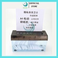 Máy hủy giấy tự động A4 dùng điện USB/Pin 2A. Máy hủy giấy, hủy tài liệu A4, A5, A6. Cho văn phòng trường học