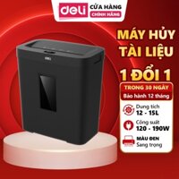 Máy Hủy Tài Liệu DELI Cao Cấp, Máy Băm Cắt Giấy Card CD Bảo Mật Tài Liệu Cho Văn Phòng Công Ty