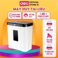 Máy Hủy Tài Liệu DELI Có Tay Cầm An Toàn, Máy Hủy Giấy Tờ Card CD Bảo Mật Thông Tin Tài Liệu