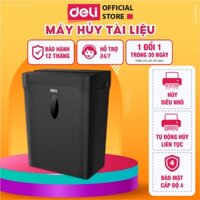Máy Hủy Tài Liệu Deli Dòng ET014 Máy Hủy Băm Giấy Card CD Bảo Mật Tài Liệu Giấy Tờ Cho Văn Phòng