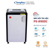 Máy hủy tài liệu hủy giấy A4, A3 Silicon PS-8900C màn cảm ứng LCD, Hủy 18 tờ/lần, thùng giấy 31L-Bảo hành 1 năm