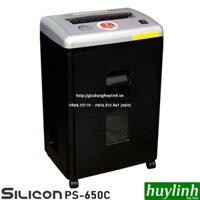 Máy hủy tài liệu Silicon PS-650C - 10 tờ/lần - 21 lít