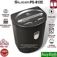 Máy hủy tài liệu Silicon PS-812C - Dung tích 21 lít