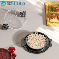 Máy hủy tài liệu thịt gà LUNAEDGE, Nắp trong suốt có tay cầm Máy hủy thịt gà, Máy mài cắt lát thủ công chống trượt sáng tạo để xé thịt gà thịt bò