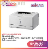 MÁY IN A3 CANON LBP 8610 - KÈM HỘP MỰC , DÂY NGUỒN , DÂY USB MỚI - AALO.VN