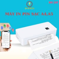 Máy in bluetooth A4LE mini SHINEDI in khổ A4,A5 sạc pin kết nối tất cả các thiết bị điện thoại,laptop,máy tính nhỏ gọn.