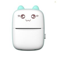 Máy in bỏ túi Mini cầm tay Máy in nhiệt BT có giấy in nhiệt Cáp USB để in tài liệu Web ảnh