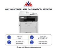 Máy in Brother DCP-L3560CDW - In laser màu đa chức năng, in 2 mặt tự động, scan, copy, kết nối WiFi