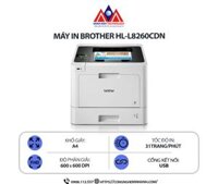 Máy in Brother HL-L8260CDN - In laser màu đơn năng, in 2 mặt tự động, in mạng LAN, tốc độ cao