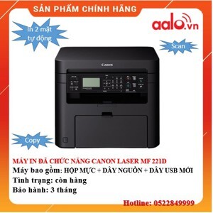 Máy in laser đen trắng đa năng Canon MF221D (MF-221D) - A4