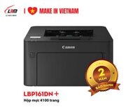 Máy in Canon Laser Trắng Đen LBP 161DN PLus - In mạng - In 2 mặt - Hộp Mực Lớn