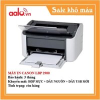 MÁY IN CANON LBP 2900  - KÈM HỘP MỰC , DÂY NGUỒN , DÂY USB MỚI - AALO.VN