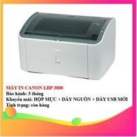 MÁY IN CANON LBP 3000 - KÈM HỘP MỰC , DÂY NGUỒN , DÂY USB MỚI - AALO.VN