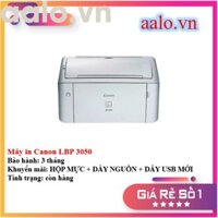 MÁY IN CANON LBP 3050 - KÈM HỘP MỰC , DÂY NGUỒN , DÂY USB MỚI - AALO.VN