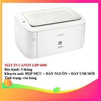 MÁY IN CANON LBP 6000 - KÈM HỘP MỰC , DÂY NGUỒN , DÂY USB MỚI - AALO.VN