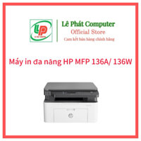 Máy in đa năng Hp Laserjet MFP 136A (4ZB85A) / MFP 136W (4ZB86A) - In, Scan, Copy - Hàng Chính Hãng