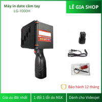 Máy in date cầm tay 1000H hỗ trợ tiếng Việt, có mực, in đến 100mm | In Hạn sử dụng, Date, Code