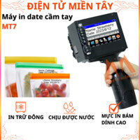 Máy in date cầm tay MT7 in mặt hàng trữ đông, bao bì bóng, pe, túi zip, mực in khô nhanh,độ bám dính cao, chịu được nước