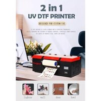 Máy in Decal 3d UV DTF lột dán Aturos DF30, tự phun keo, cán màn tự động, hỗ trợ in nhũ kim loại
