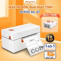 Máy in đơn hàng AYIN 480-5 in nhiệt, mã vận đơn, mã vạch, phiếu gửi hàng, logo, barcode BH 12 tháng