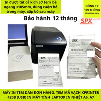Máy in đơn hàng, in tem mã vạch, in tem cảm ơn, logo khổ A6, A7 XPrinter XP 420B, 350B In Từ Máy Tính
