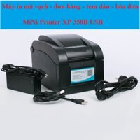 Máy in đơn hàng shopee - in mã vạch - in hoá đơn 3 trong 1 MiNi Printer XP 350B - Bảo hành 1 năm