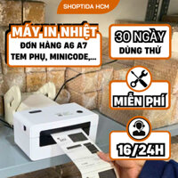 Máy in đơn hàng shoptida sp46 in đơn hàng, phiếu gửi, minicode, logo tự dán, máy in đơn hàng tự dán BH 12 tháng