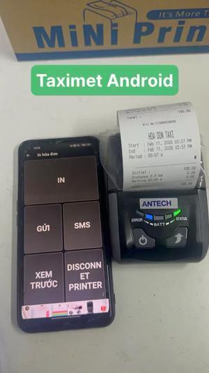 Máy in hóa đơn di động Antech RPP200BU (bluetooth)