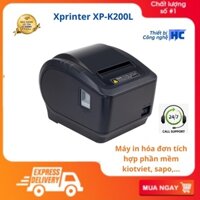 Máy in hóa đơn, in bill Xprinter XP-K200L, in nhiệt trực tiếp kết nối điện thoại, PC giá rẻ - Thiết Bị Công Nghệ HC