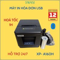 Máy in hoá đơn K80 A160H USB  in bill tính tiền POS từ các phần mềm bán hàng khổ giấy 80mm