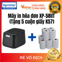 Máy in hoá đơn Xprinter 58IIH (cổng USB kết nối với máy tính) + Tặng Free 5 cuộn giấy in nhiệt - MẪU GIAO NGẪU NHIÊN