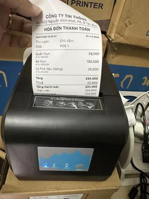 Máy in hóa đơn Zywell ZY908 [USB + Wifi]