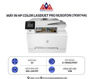 Máy in HP Color LaserJet Pro MFP M283FDN (7KW74A)