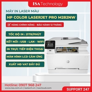 Máy in HP Color LaserJet Pro MFP M282nw 7KW72A