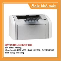 MÁY IN HP LASERJET 1020 - KÈM HỘP MỰC , DÂY NGUỒN , DÂY USB MỚI - AALO.VN