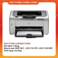 MÁY IN HP LASERJET P1006 1006 - KÈM HỘP MỰC , DÂY NGUỒN , DÂY USB MỚI - AALO.VN