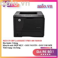 MÁY IN HP LASERJET PRO 400 M401D - KÈM HỘP MỰC , DÂY NGUỒN , DÂY USB MỚI - AALO.VN