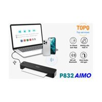 Máy in khổ A4 di động P832 (Bluetooth, USB, Giấy A4 thường, Pin sạc)