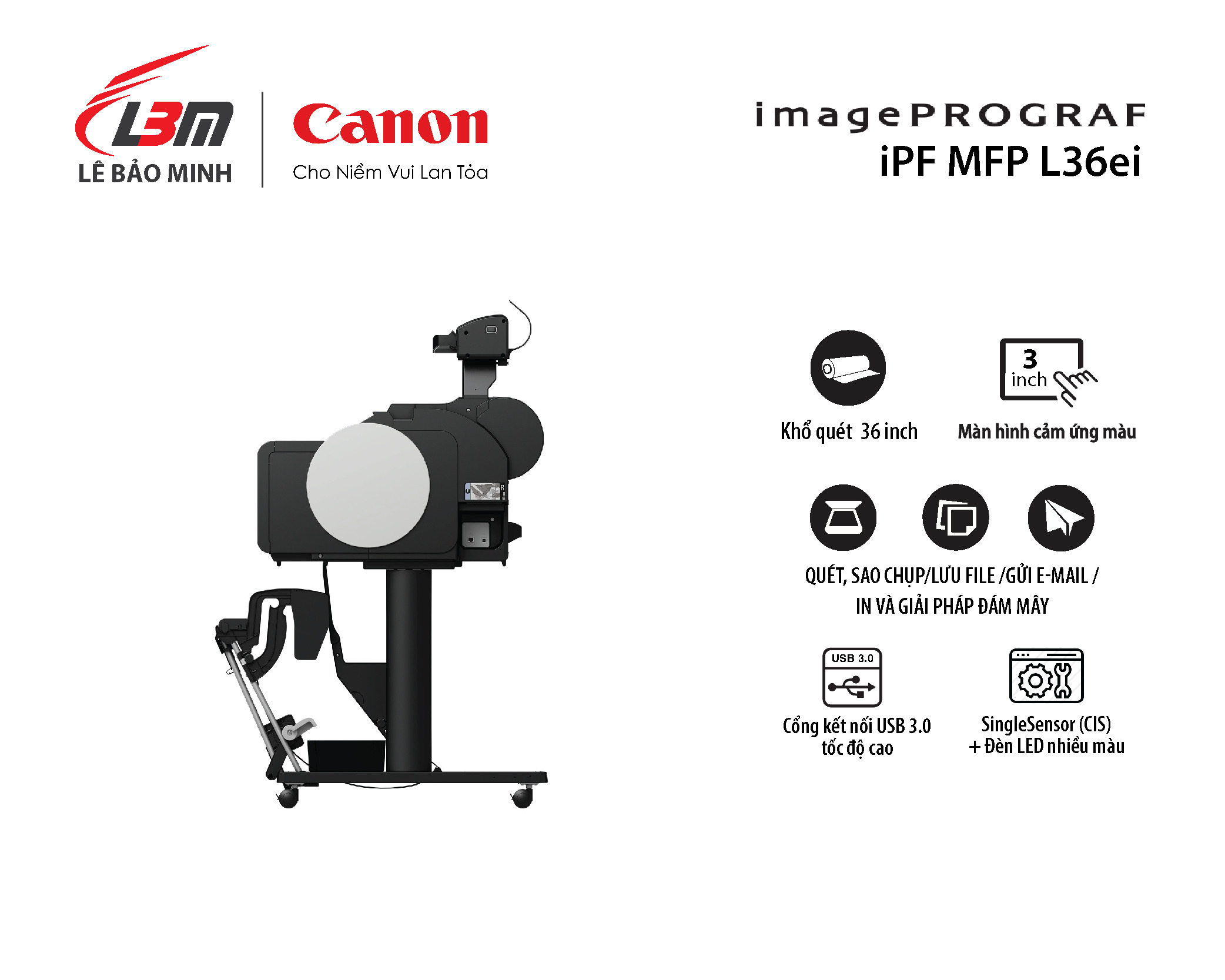 Máy in khổ lớn Canon imagePROGRAF TM-5305