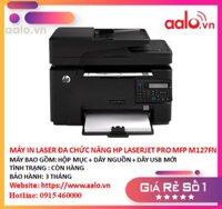 Máy in Laser đa chức năng HP LaserJet Pro MFP M127fn ( kèm hộp mực , dây nguồn , dây usb mới ) - aalo.vn