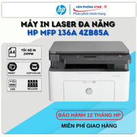 Máy in Laser đen trắng HP 136A 4ZB85A đa chức năng( In, Copy, Scan) - Bảo hành 12 tháng chính hãng